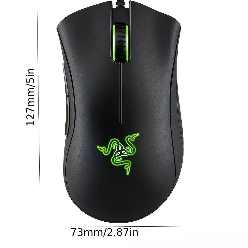 2 Pcs Razer DeathAdder Essential Wired Gaming Mouse – Precision & Performance for Gamers