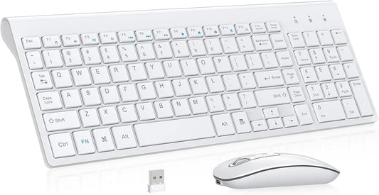 Cimetech Wireless Keyboard and Mouse Combo – Ultra-Slim, Silent, and Rechargeable