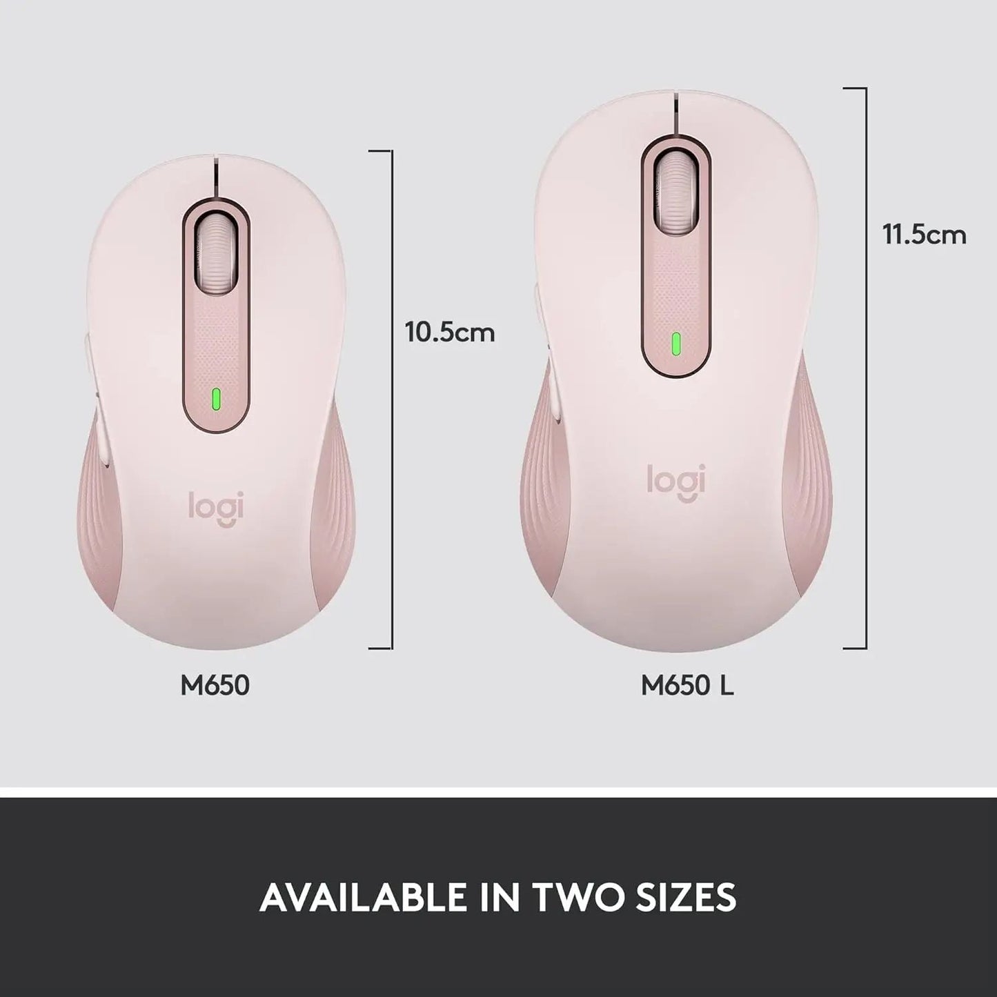 Logitech M650 Wireless Bluetooth Mouse – Silent & Ergonomic for Right-Hand Users