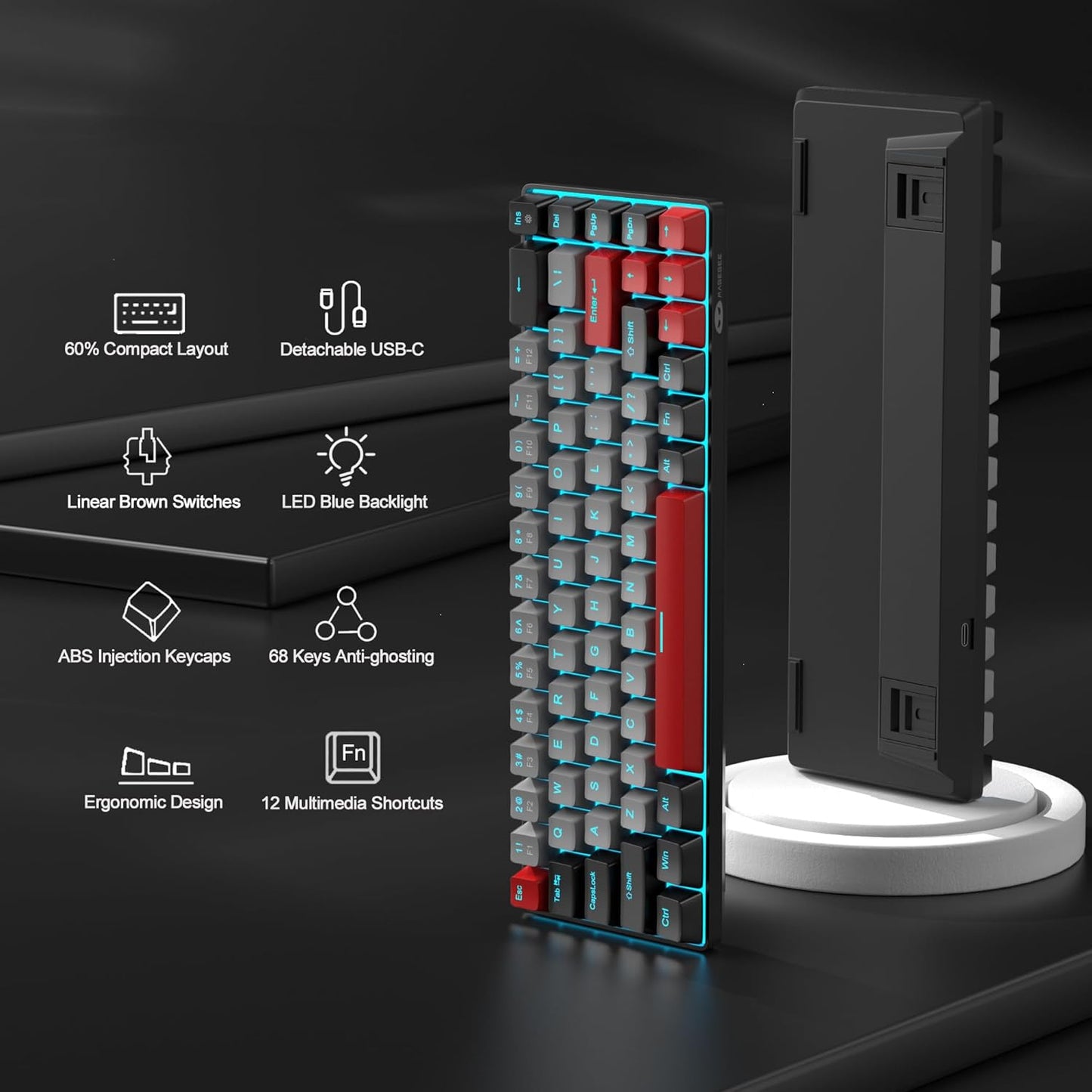 Gaming Keyboard – Ultra-Compact, Wired, and Backlit for Gamers