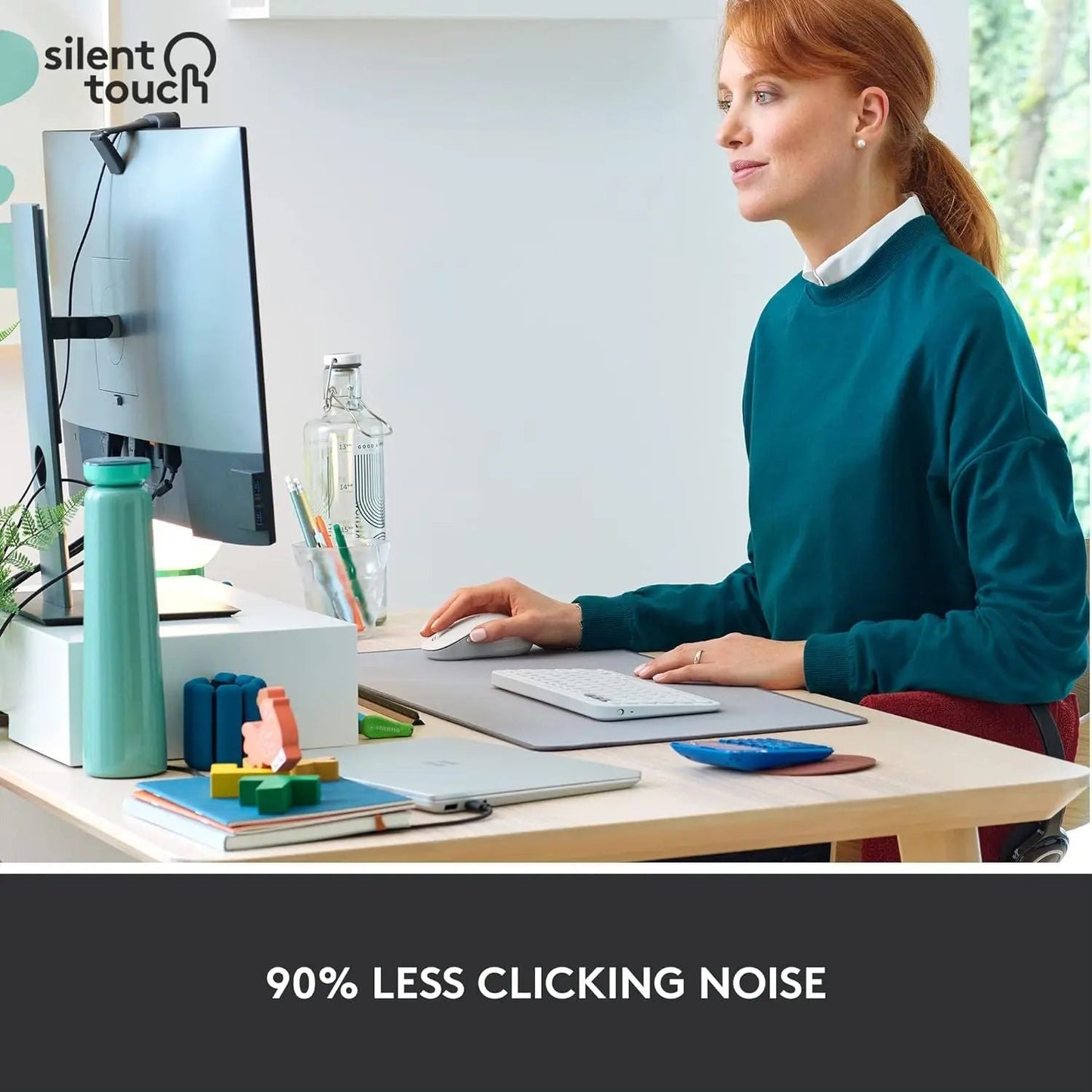 Logitech M650 Wireless Bluetooth Mouse – Silent & Ergonomic for Right-Hand Users