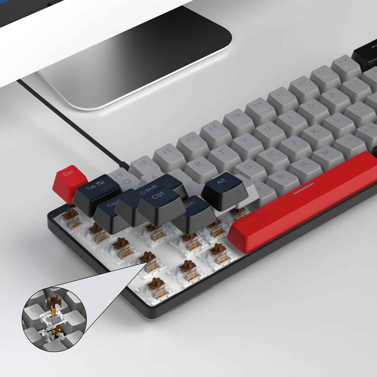 Gaming Keyboard – Ultra-Compact, Wired, and Backlit for Gamers