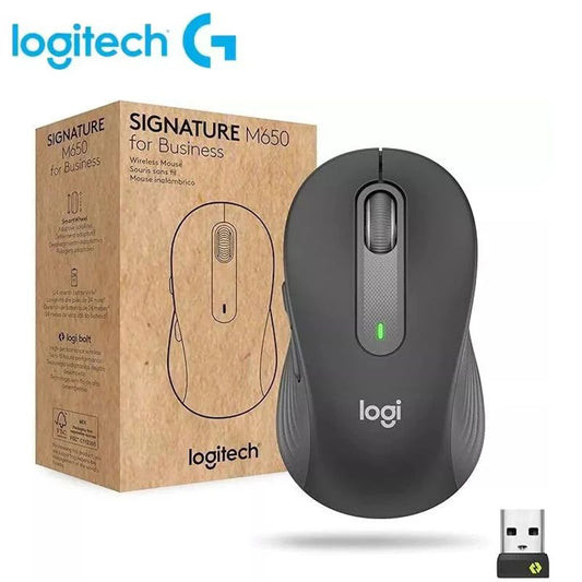 Logitech M650 Wireless Bluetooth Mouse – Silent & Ergonomic for Right-Hand Users