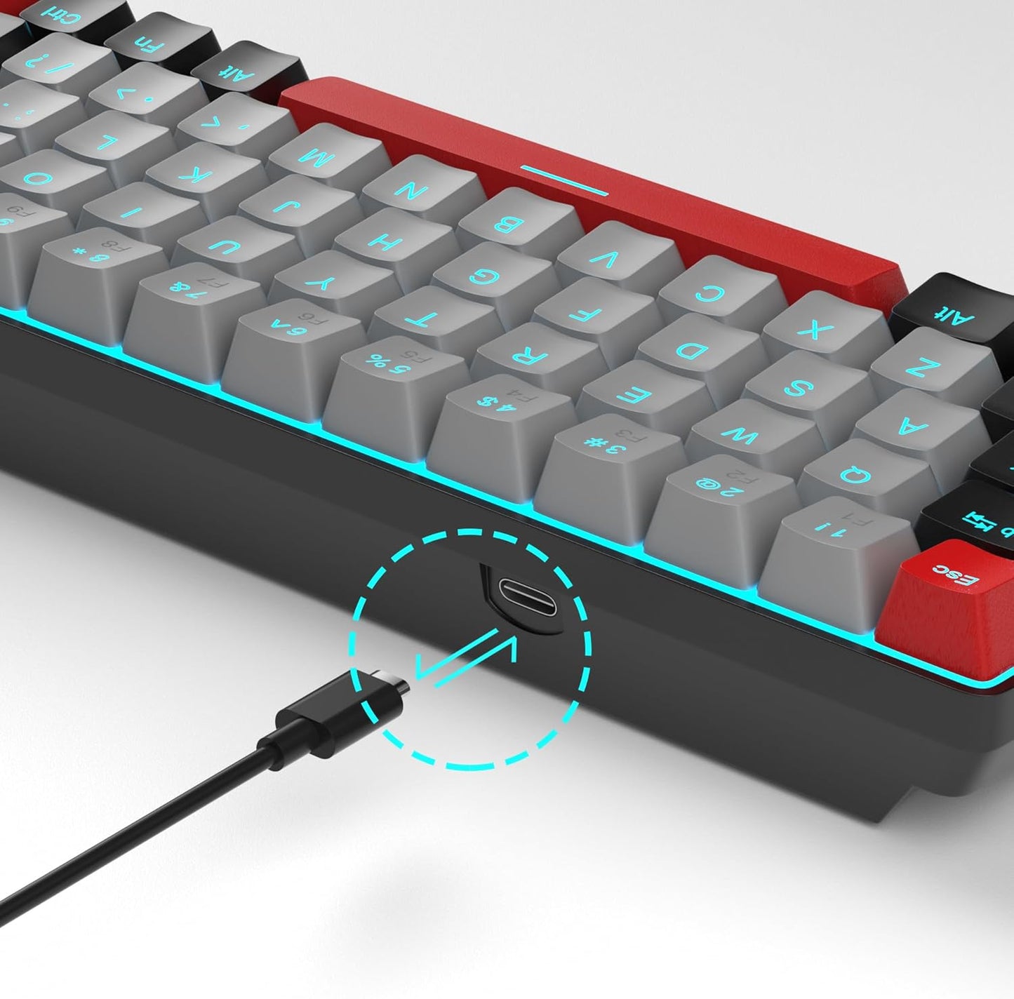 Gaming Keyboard – Ultra-Compact, Wired, and Backlit for Gamers